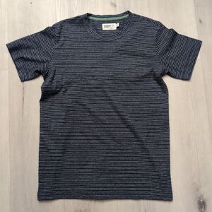 Wellen T Shirt Men's Small Multi Color Hemp Blend Striped Crew Neck Huckberry